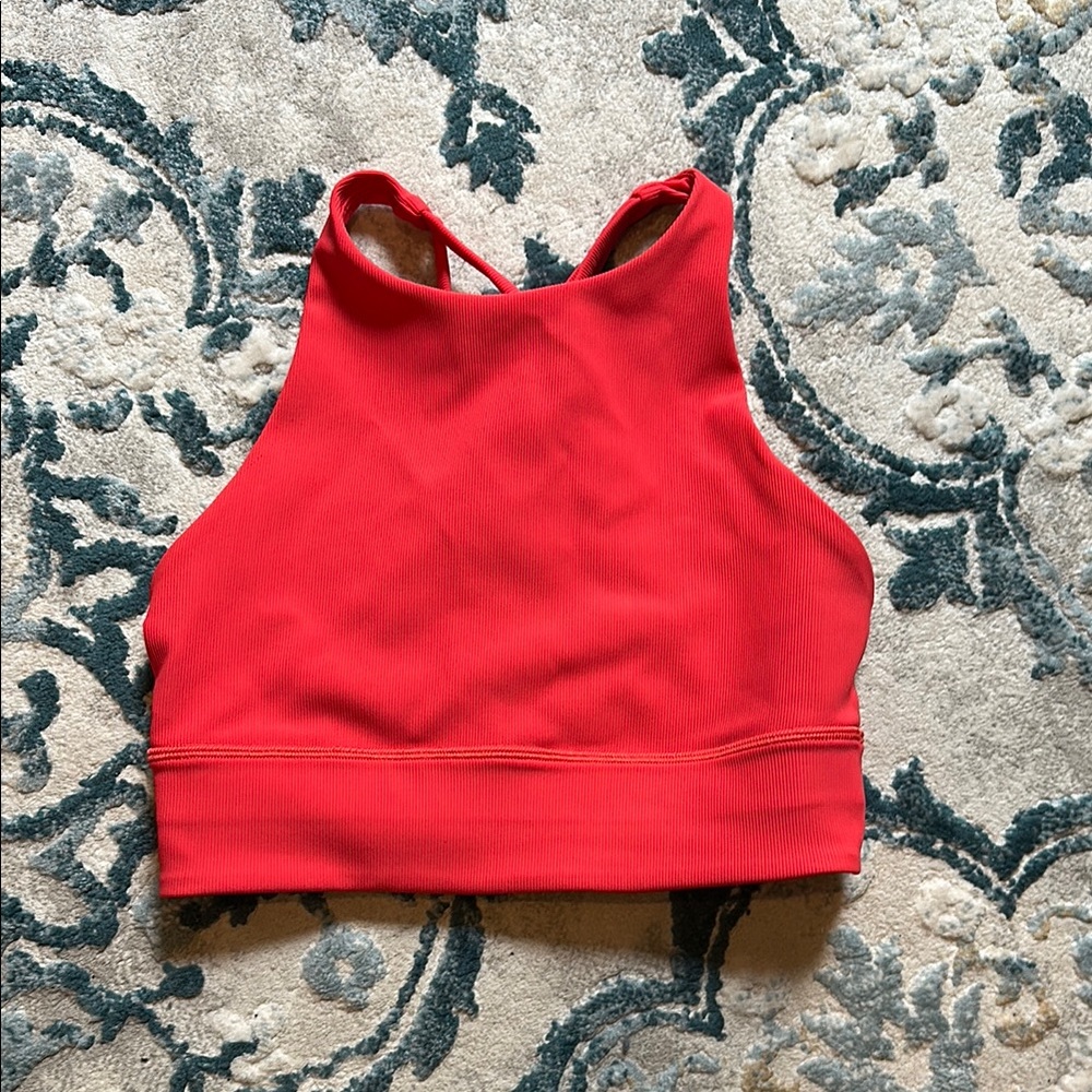 Lululemon Energy High Neck, Longline Ribbed Bra
